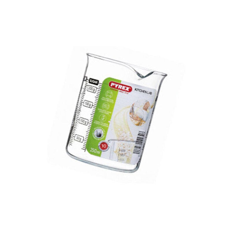 foto del prodotto misuratore 8x8x10cm pyrex 250 ml labbk25