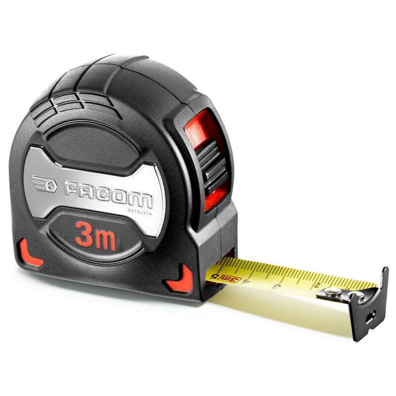 foto del prodotto misuratore a nastro con impugnatura premium 3m x 19mm 897a.319pb facom