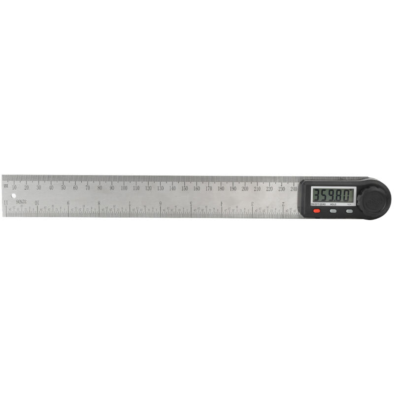 foto del prodotto misuratore di angolo con display digitale elettronico 2 in 1 0 360 goniometro multifunzione per righello per la lavorazione del legno 300mm eosnow