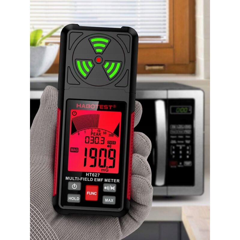 foto del prodotto misuratore di campo elettromagnetico tester onde radio emf habotest ht627