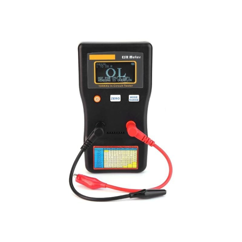 foto del prodotto misuratore di capacit tester di capacit , 0.001 100.0r esr misuratore di portata automatica tester di condensatori digitali misuratore di resistenza