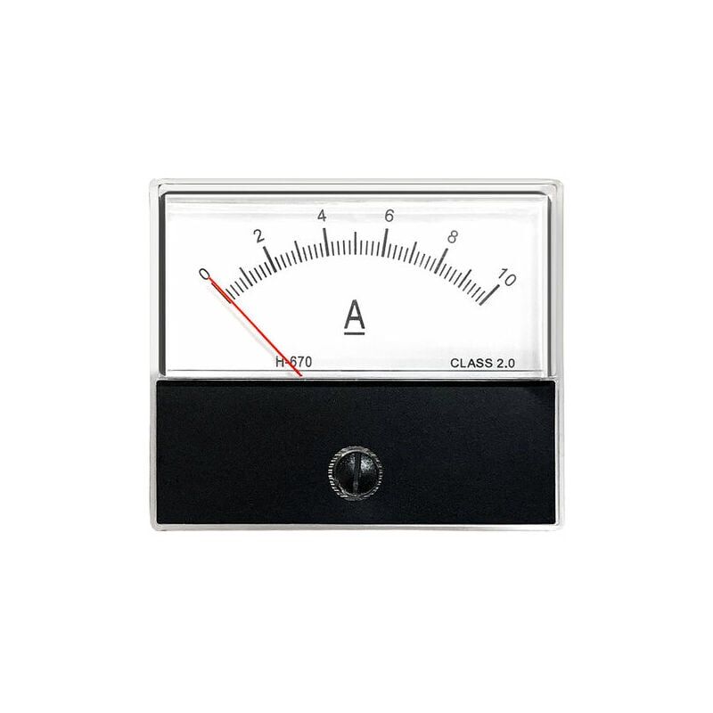 foto del prodotto misuratore di corrente analogico da pannello amperometro calibro classe 2.0 precisione dc 0 10a amperometro analogico ampere misura tester pannello