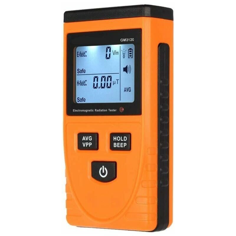 foto del prodotto misuratore di gauss emf elf tester di intensit del campo magnetico rilevatore di campo elettromagnetico con display lcd digitale