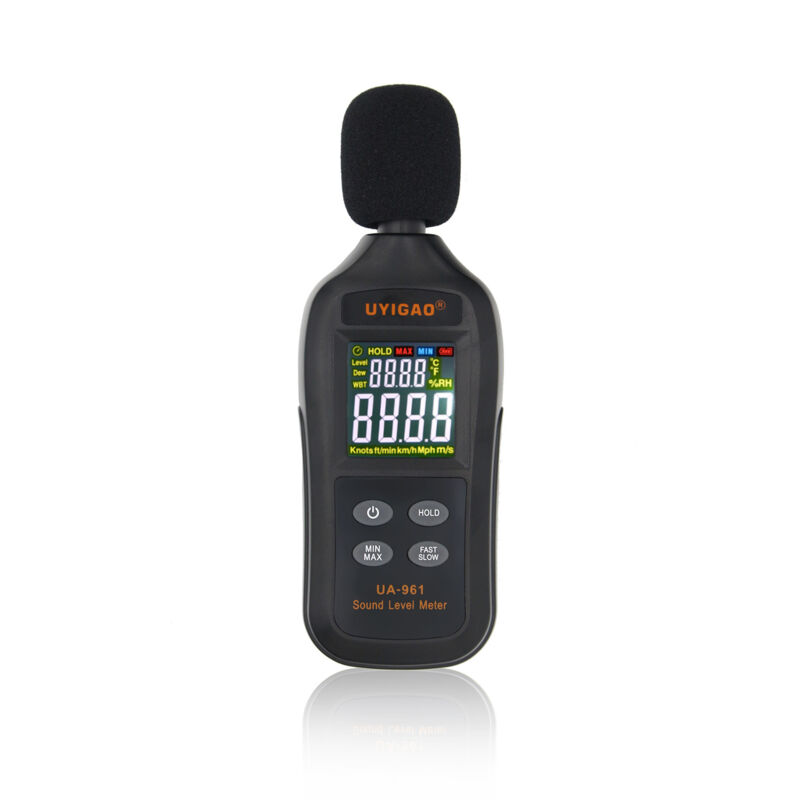 foto del prodotto misuratore di livello sonoro digitale portatile nero ua961