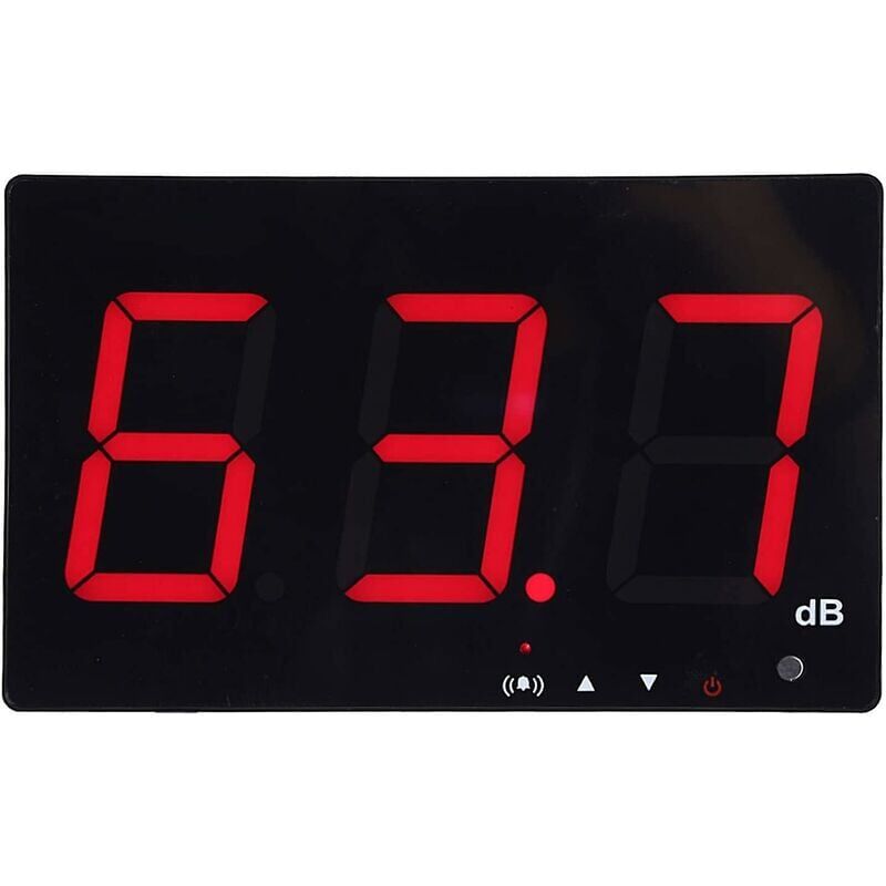 foto del prodotto misuratore di livello sonoro professionale con soglie di allarme impostate misuratore di decibel lcd digitale portatile 30 130 db misuratore di