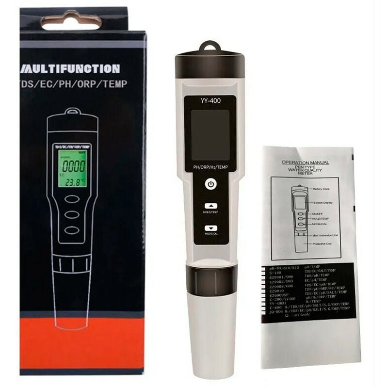 foto del prodotto misuratore di orp, ph, h2 e temperatura dell'acqua, riduzione dell'ossidazione