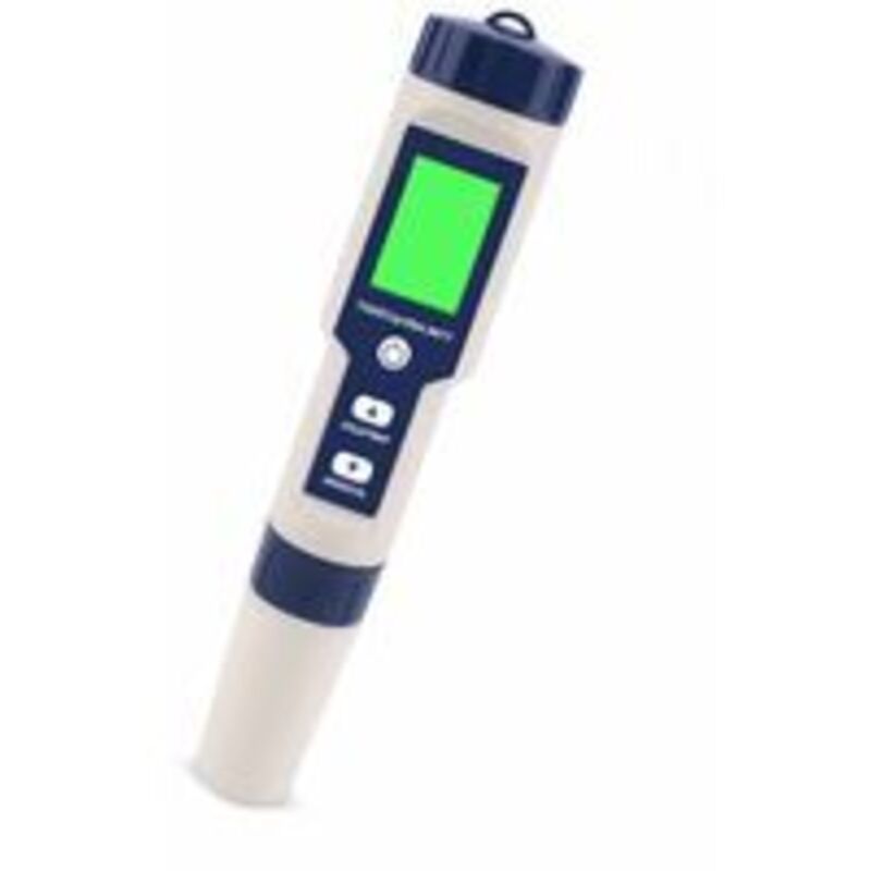 foto del prodotto misuratore di ph elettronico 5 in 1, misuratore della qualit dell acqua con misurazione di salinit , temperatura, ph, tds ed ec, display lcd e