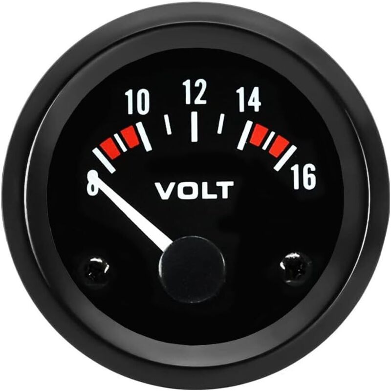 foto del prodotto misuratore di tensione per auto, motore, 2 52mm, voltmetro, indicatore di tensione del veicolo, indicatore di luce bianca, voltmetro, strumenti di