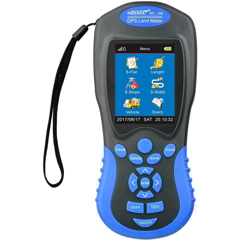 foto del prodotto misuratore di terreno gps lcd digitale portatile, misuratore di lunghezza dell area agricola, strumento di misurazione per il rilevamento all aperto