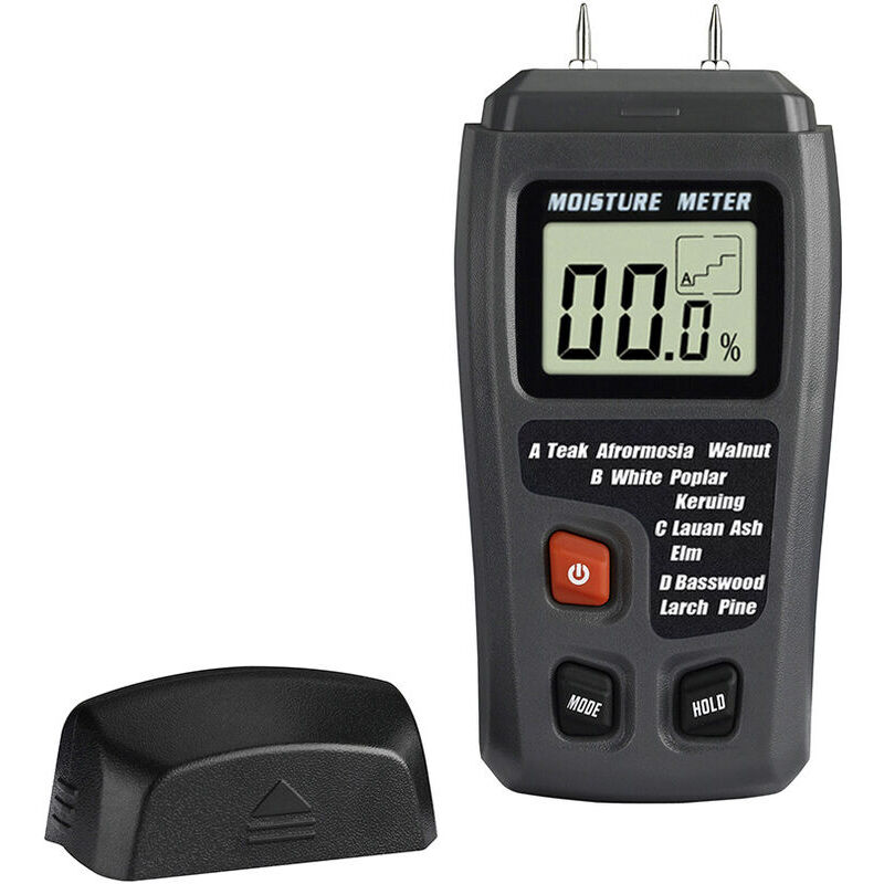 immagine 0 del prodotto misuratore di umidit del legno a 2 pin, rilevatore di umidit digitale con display lcd hd, igrometro per legno per legno, tronchi, cemento, cartone