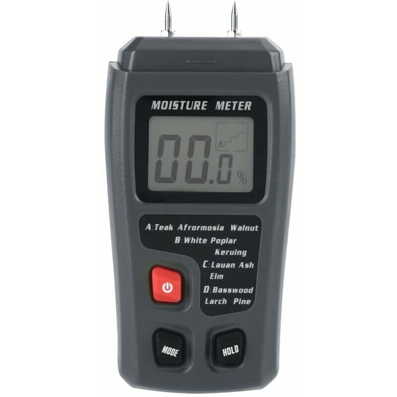 foto del prodotto misuratore di umidit del legno digitale lcd ymyny, tester di umidit , rilevatore di perdite d acqua per legno, materiali da costruzione in legno,