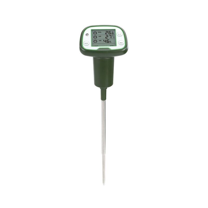 foto del prodotto misuratore di umidit del terreno, rilevatore di umidit della temperatura dell aria, tester digitale dell ambiente vegetale per la semina in serra