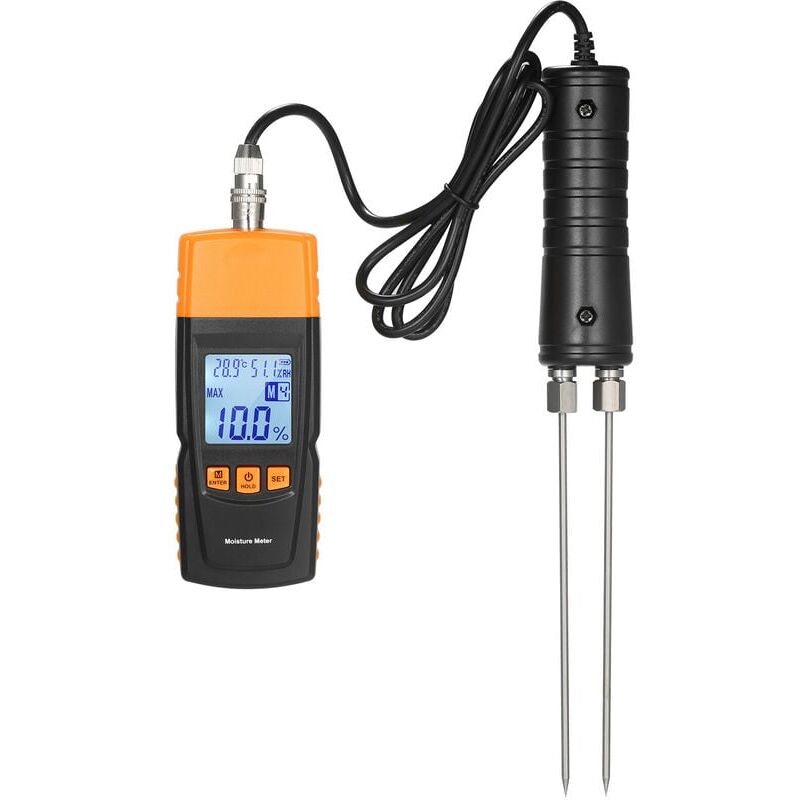 foto del prodotto misuratore di umidit digitale per legna da ardere 3 in 1, analizzatore del contenuto d acqua della legna da ardere, temperatura ambiente umidit 