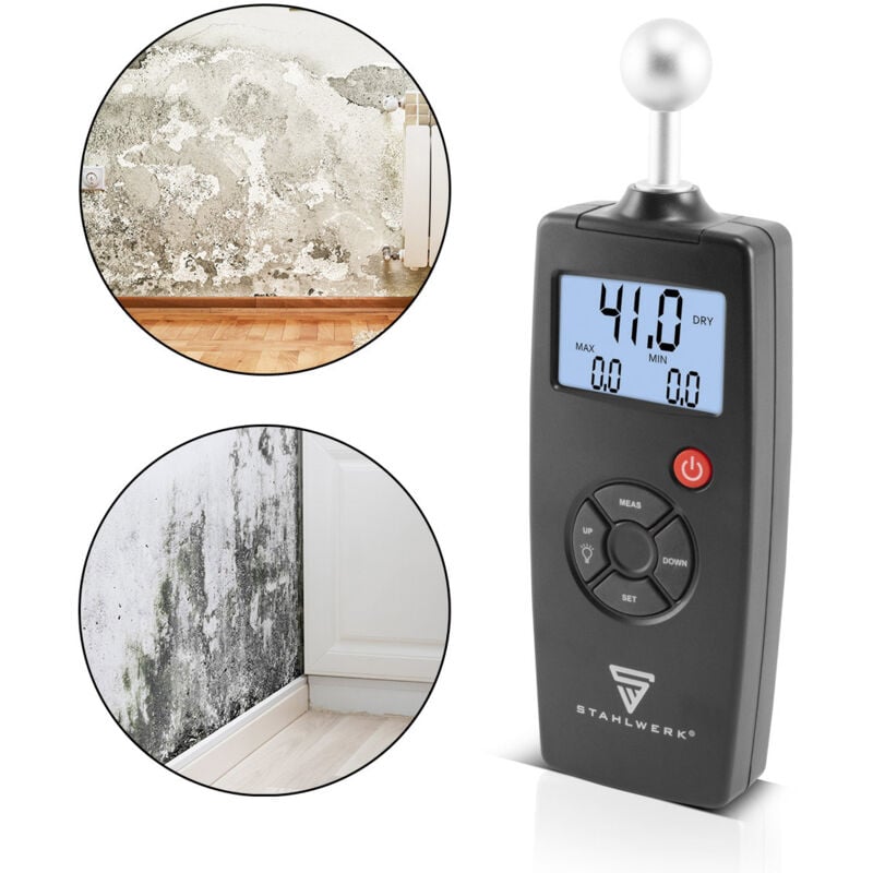 foto del prodotto misuratore di umidit professionale fm 100 st con profondit di misura di 40 mm stahlwerk