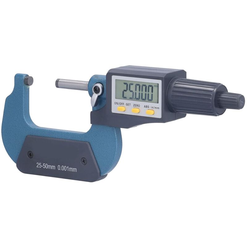 foto del prodotto misuratore elettronico dello spessore, micrometro digitale, precisione 0,0001 pollici 0,002 mm con scatola di immagazzinaggio per macchinisti per la
