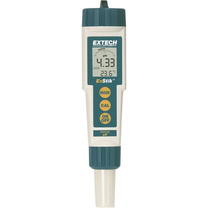 foto del prodotto misuratore ph extech ph100 ph 0 14 ph calibrato di fabbrica senza certificato