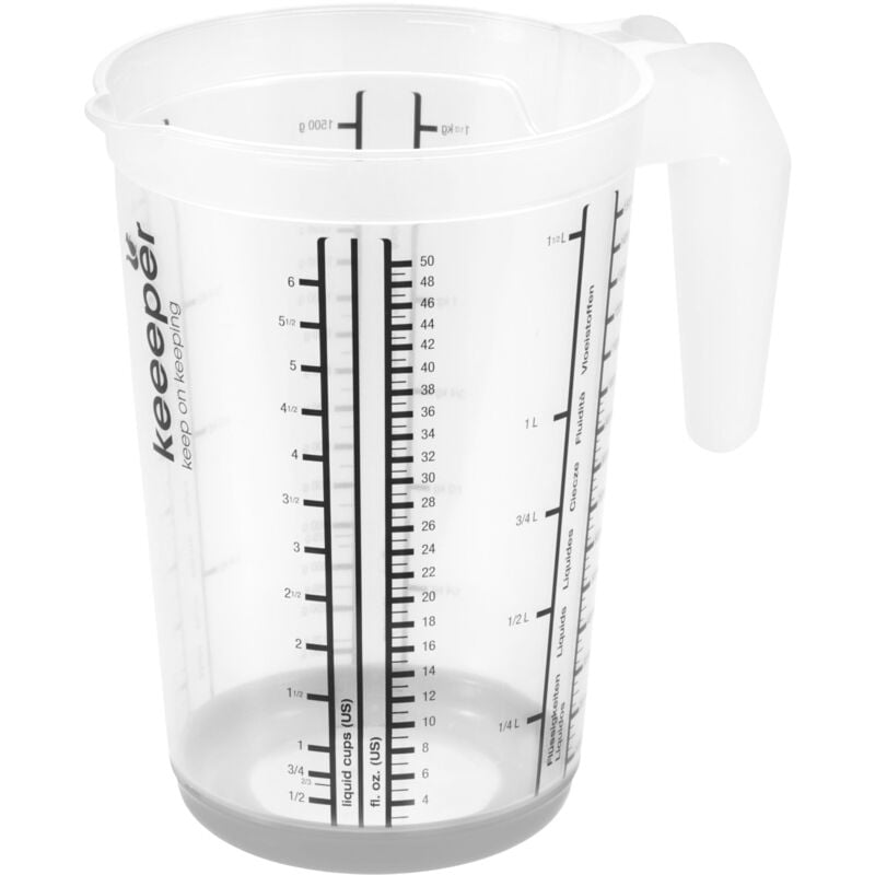 immagine 0 del prodotto misurino con base antiscivolo, 1,5 l, massimo, nordic grey grigio keeeper