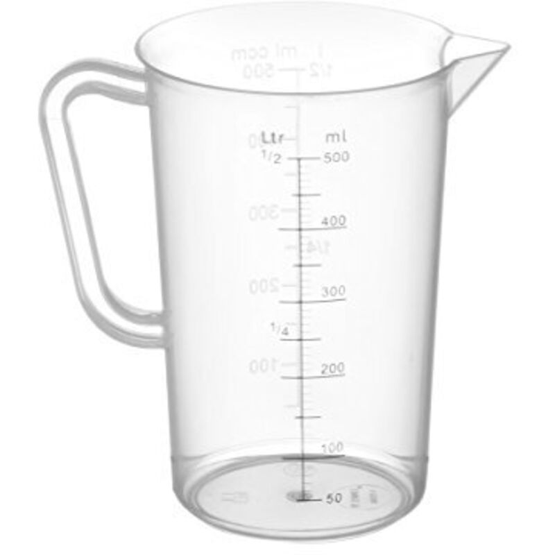 foto del prodotto misurino in polipropilene con scala 0,5 l - hendi 567104