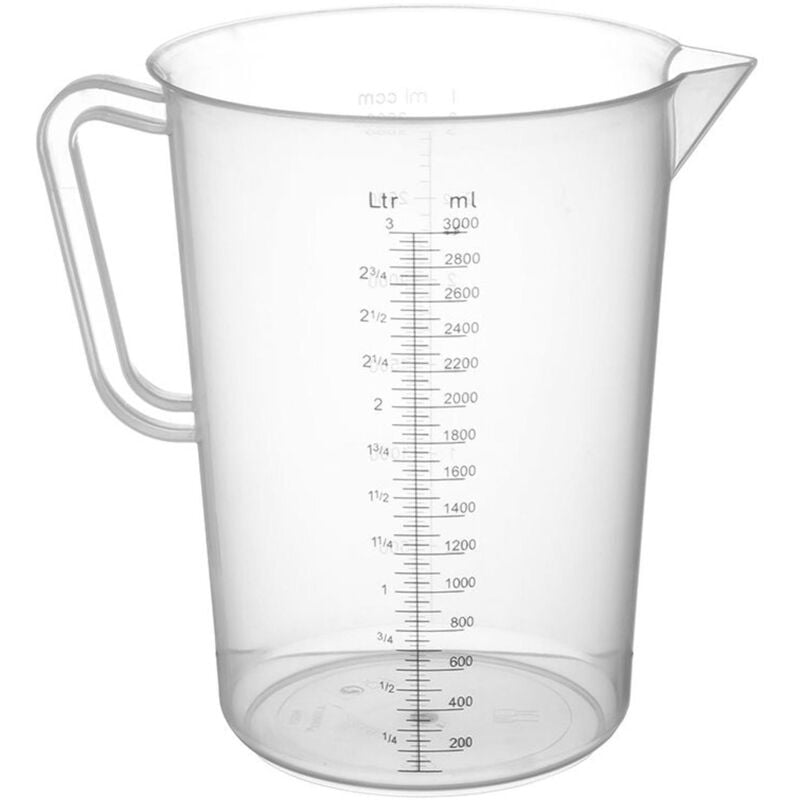 foto del prodotto misurino in polipropilene con scala 3 l - hendi 567401