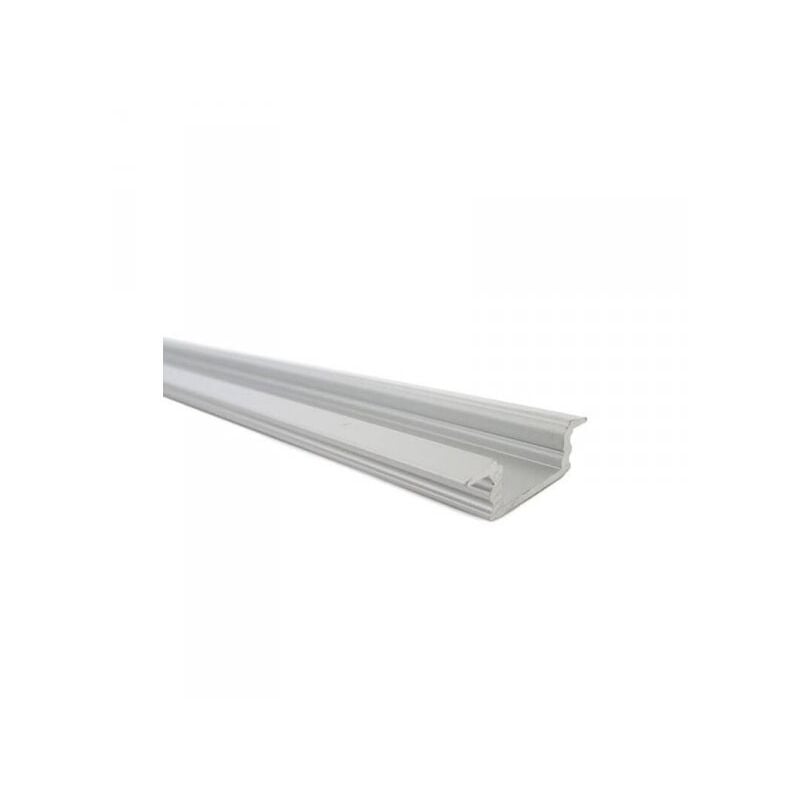 foto del prodotto mitepek 3 metri profilo canalina barra alluminio led anodizzato quadrato da incasso slim per striscia led fino a 12mm