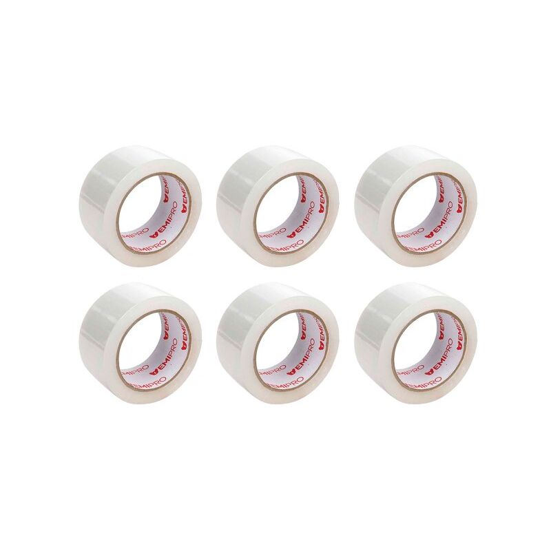 foto del prodotto mitepek 6 rotoli nastro adesivo trasparente per imballaggio 50mmx150mt