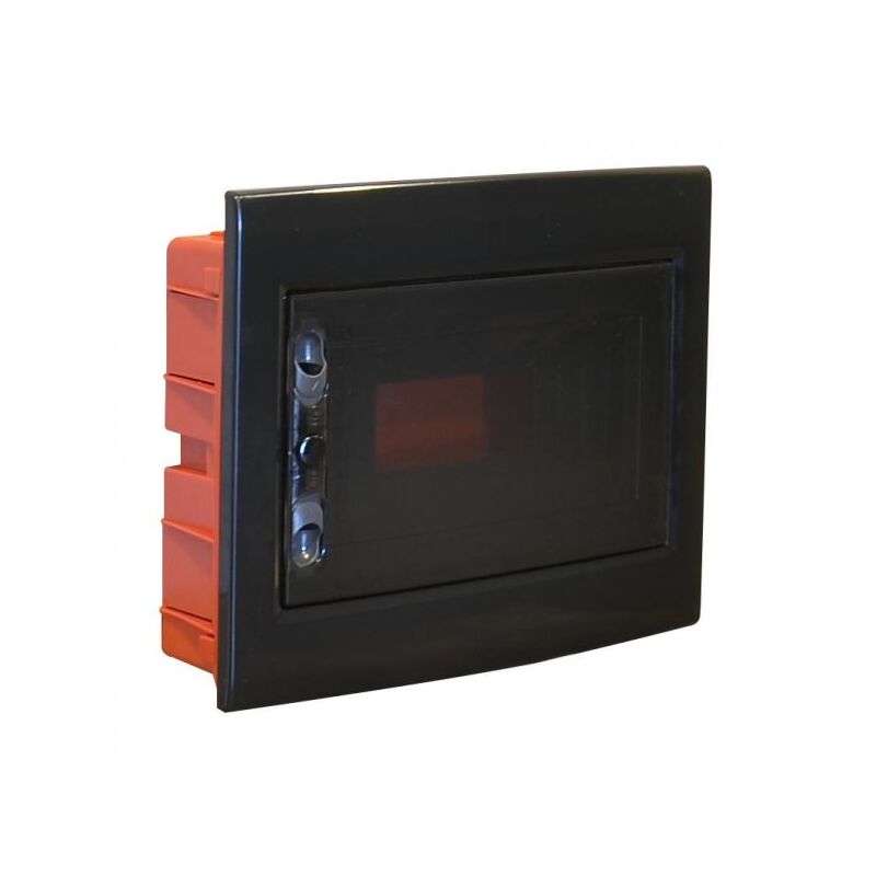 foto del prodotto mitepek a2zworld centralino da incasso 12 moduli con portello fum e telaio estraibile, nero, 330x255x80 mm, ideale per installazioni elettriche