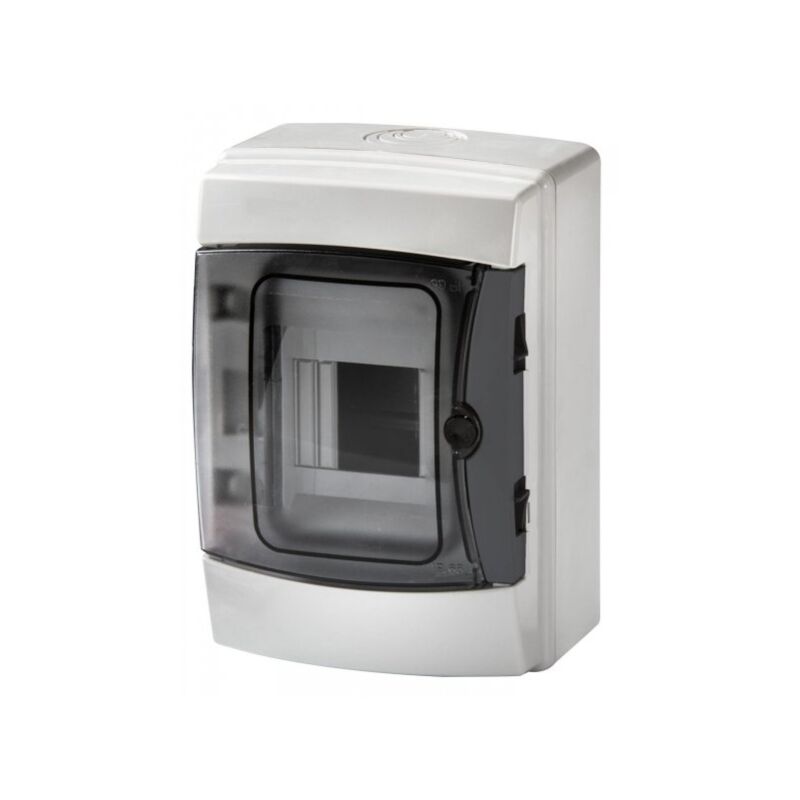 foto del prodotto mitepek a2zworld centralino da parete 4 moduli con portello fum , grigio ral 7035, 150x170x100 mm, ip65, ideale per installazioni elettriche