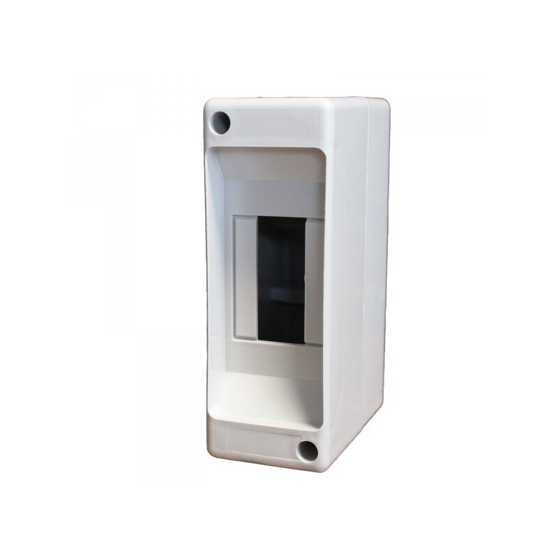 foto del prodotto mitepek a2zworld centralino da parete con binario din stampato su base, 2 moduli, 130x45x86 mm, grigio ral 7035, ip40, ideale per installazioni