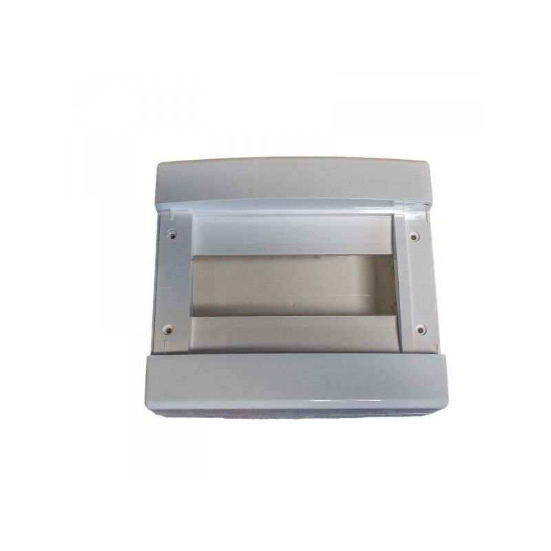 foto del prodotto mitepek a2zworld centralino da parete senza portello 8 moduli, grigio ral 7035, 180x180x95 mm, ip40, ideale per installazioni elettriche interne