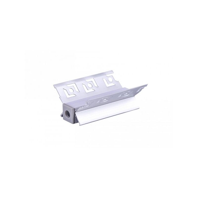 foto del prodotto mitepek a2zworld kit profilo alluminio completo da 2 metri per striscia led, angolare interno da incasso con alette scomparsa, dimensione