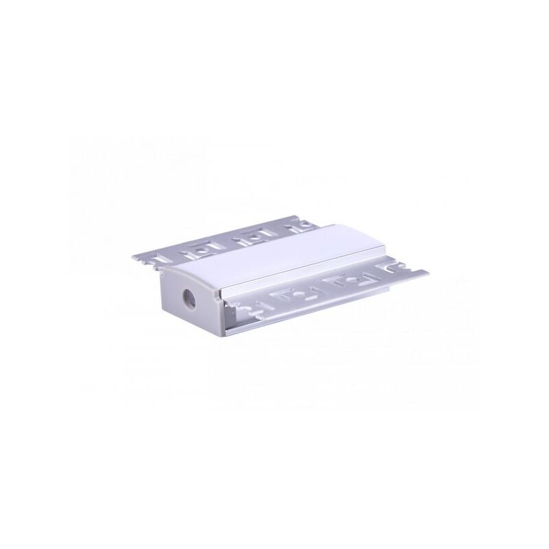 foto del prodotto mitepek a2zworld kit profilo alluminio completo da 2 metri per striscia led, larga da incasso con alette scomparsa, dimensione 64.213.8mm,