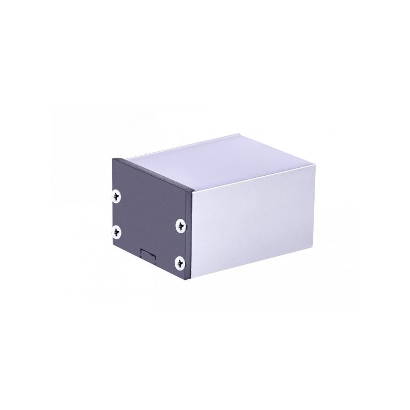 foto del prodotto mitepek a2zworld kit profilo alluminio completo da 2 metri per striscia led, super larga e alta, dimensione 48.535mm, larghezza interna 44mm,