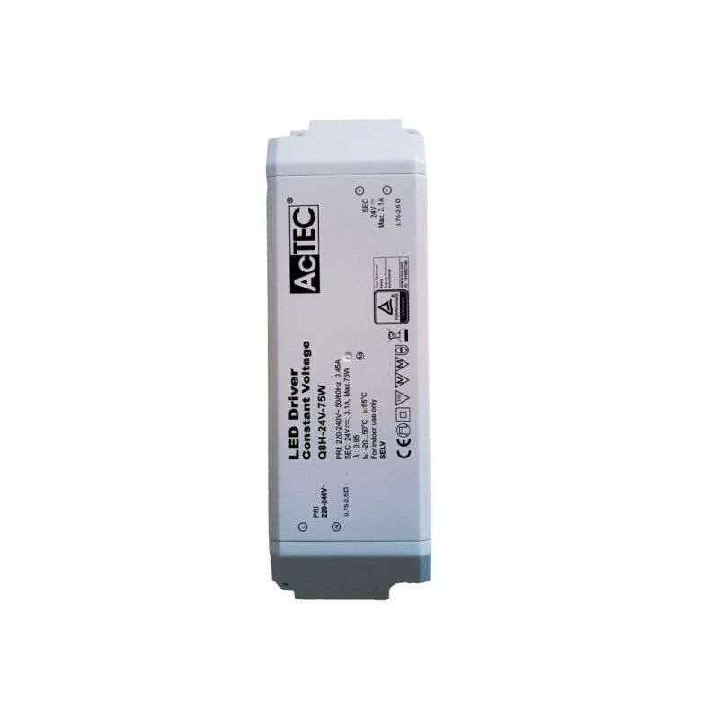 foto del prodotto mitepek alimentatore trasformatore cv 75w 24v 3,1a tensione costante 184x61x32mm