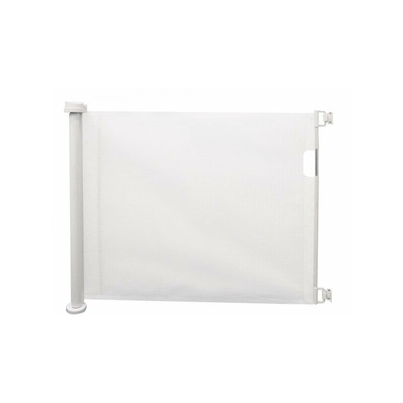 foto del prodotto mitepek cancelletto per bambini a rullo regolabile, bianco 130x8cm h88cm slome