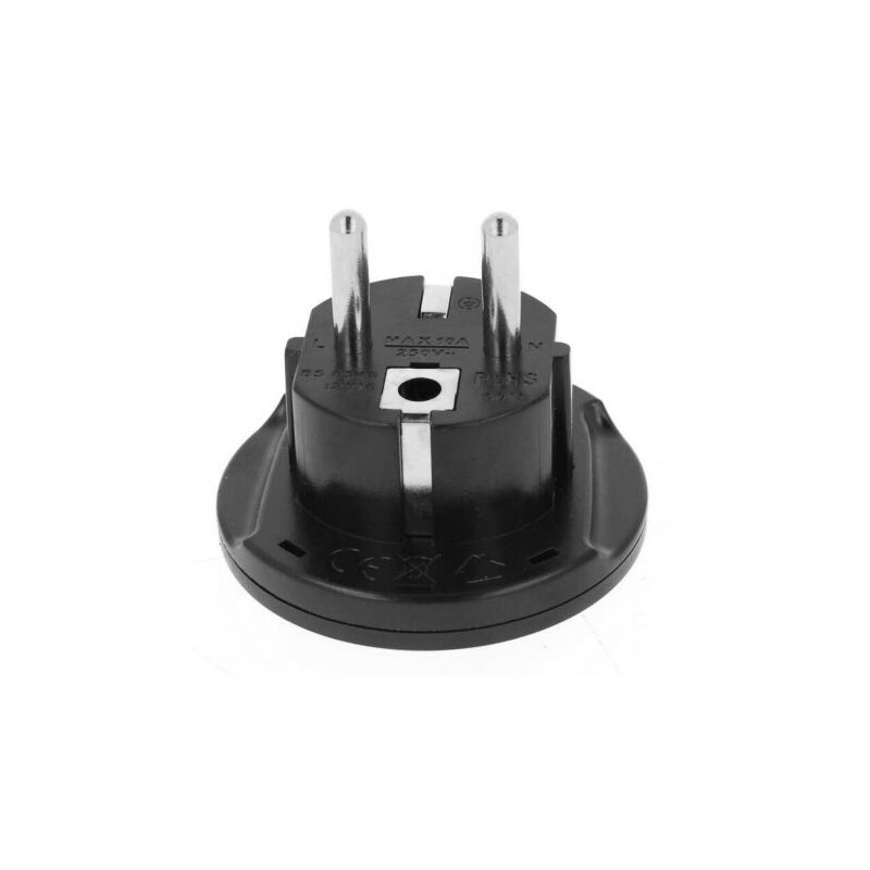 foto del prodotto mitepek convertitore adattatore viaggio da spina schuko 16a a presa uk usa aus cn colore nero max 2300w