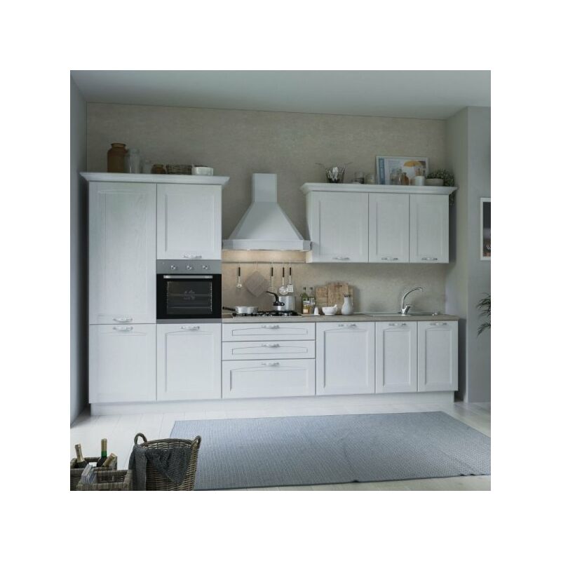foto del prodotto mitepek cucina sara alma 360 bianca top ceramica sinistra con lavastoviglie
