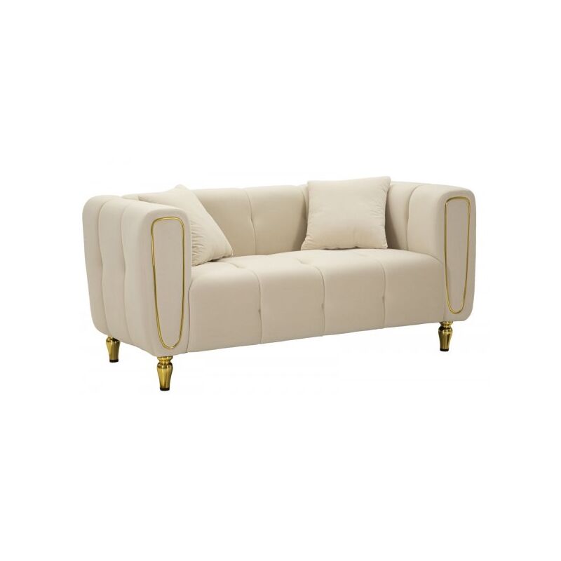 foto del prodotto mitepek divano alma crema c cuscini cm 155x81x71