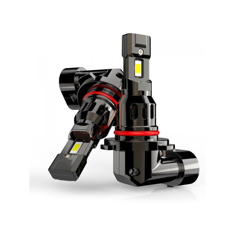 foto del prodotto mitepek kit full led compatto hir2 9012 12v 45w 8000 lumen canbus all in one ip65 dissipazione a ventola