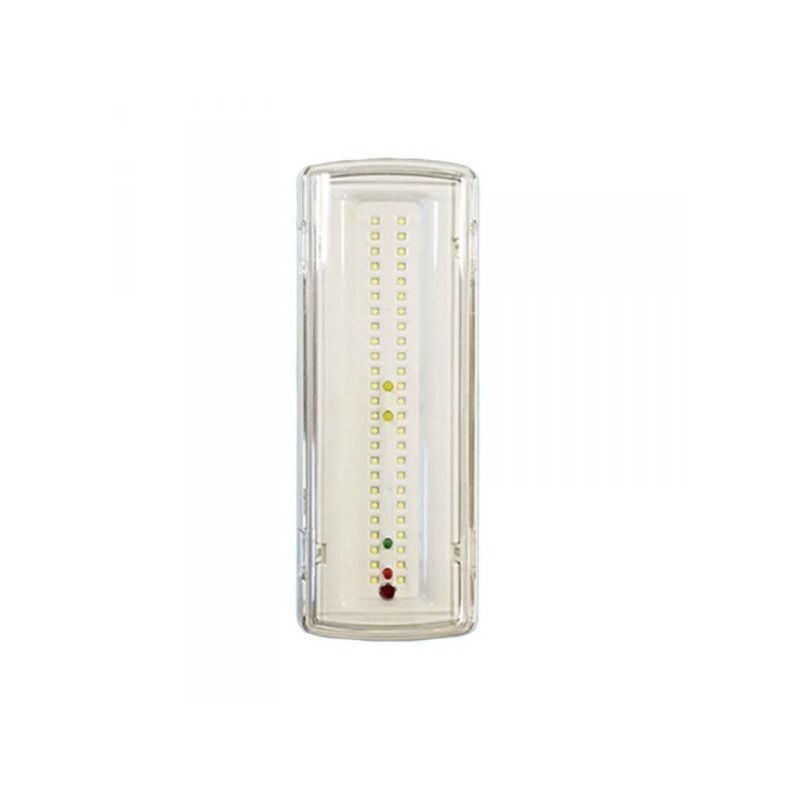 foto del prodotto mitepek lampada di emergenza a led 3.5w 400lm luce fredda 6500k autonomia 3 ore batteria ricaricabile al litio modalit maintained e non maintained