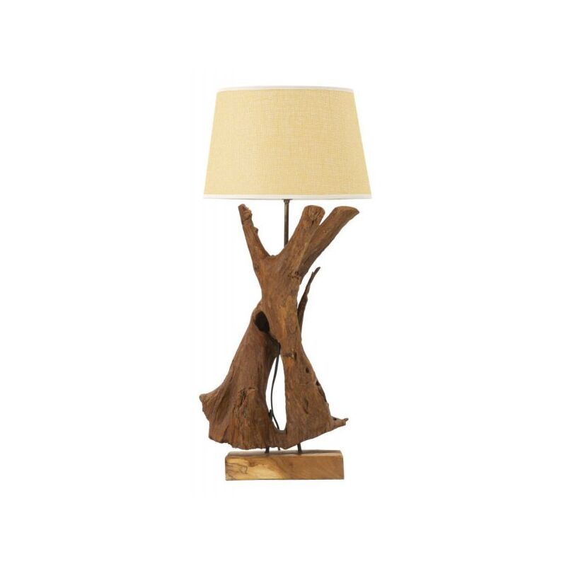 foto del prodotto mitepek lampada teak da tavolo cm 35x80