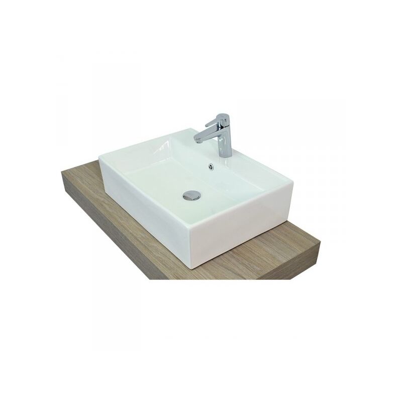 foto del prodotto mitepek lavabo da appoggio con troppo pieno 58x45x15 cm bianco mues tile
