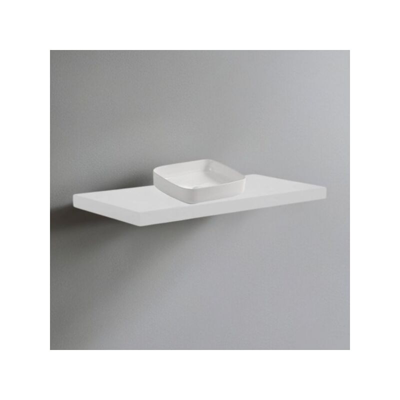 foto del prodotto mitepek mensolone da bagno 120x47 con lavabo da appoggio colore bianco