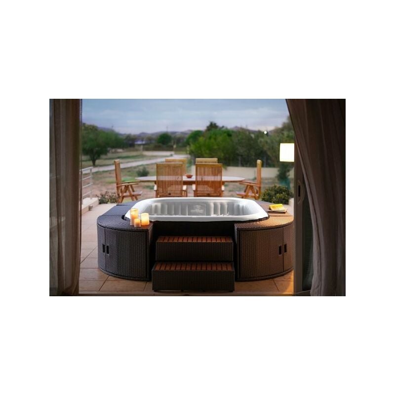 foto del prodotto mitepek minipiscina spa idromassaggio gonfiabile da esterno o interno 185cm accessoriata mspa vito