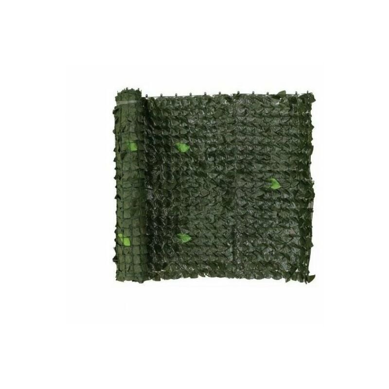 foto del prodotto mitepek recinzione, separ in pvc con foglie di lauro verde 300x150cm fredi