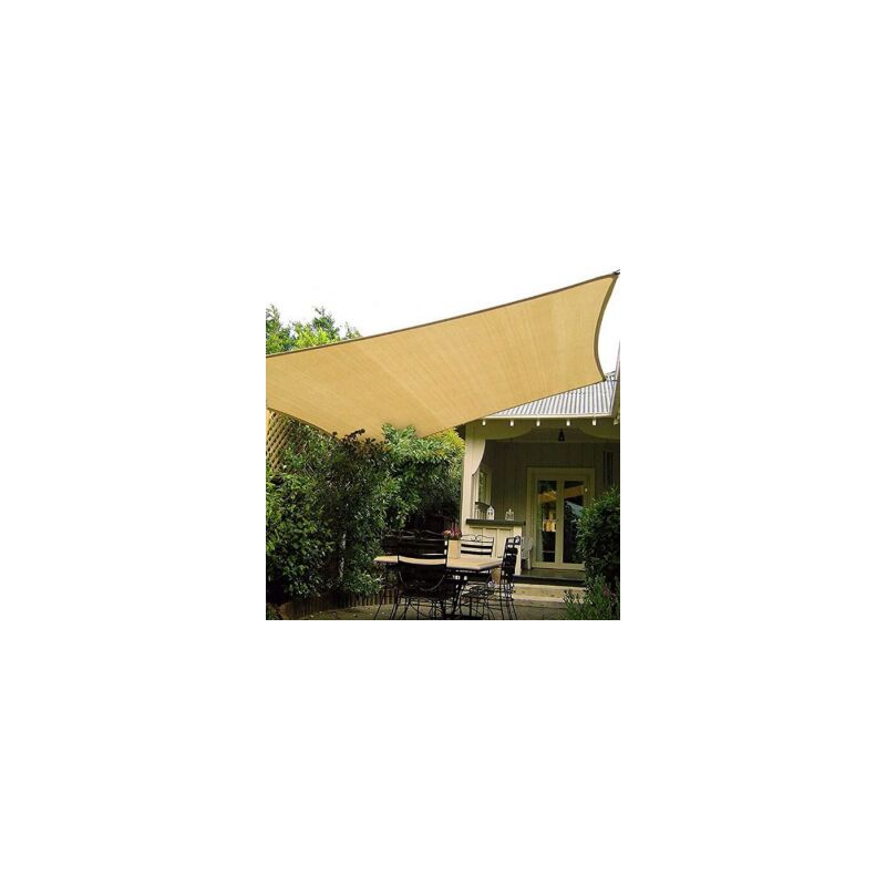foto del prodotto mitepek tenda a vela, telo ombreggiante gazebo, piscina, giardino quadrata 3x3mt