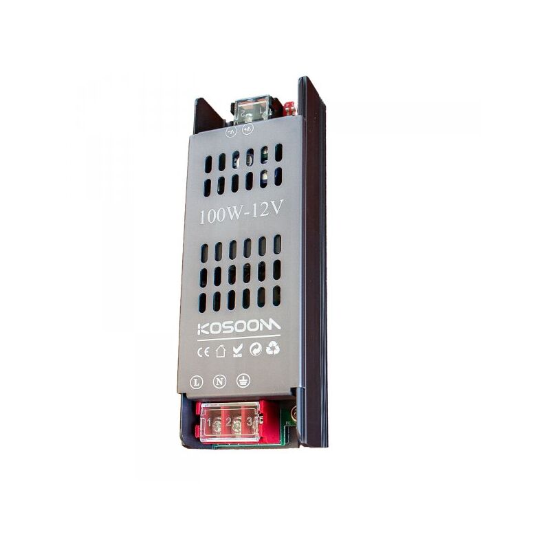 foto del prodotto mitepek trasformatore alimentatore led 100w dc 12v ac 220 240v ip20