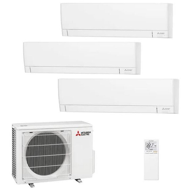foto del prodotto mitsubishi condizionatore trialsplit inverter 12000 12000 15000 btu wifi plus codice prod msz ay35 2 42vgkp mxz 4f72vf4