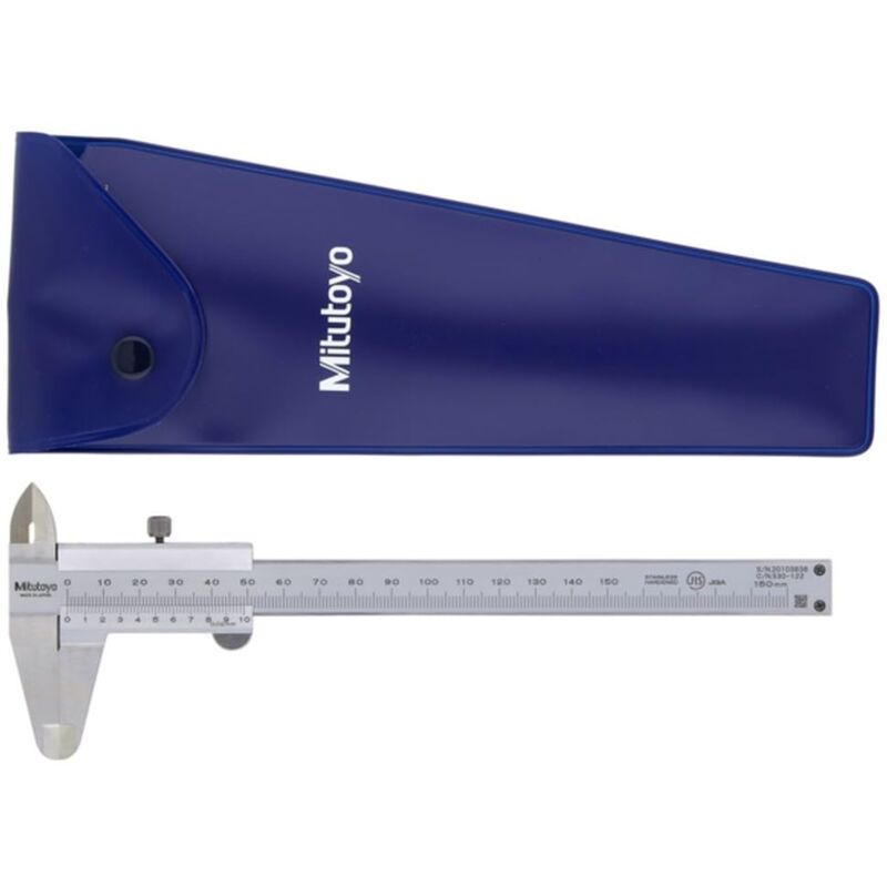 foto del prodotto mitutoyo 530 122 calibro a vernier, gamma 0mm 150 mm, precisione di 0,03 mm