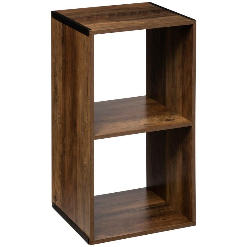 foto del prodotto mix n modul indus 2 ripiani, effetto legno scuro 5five