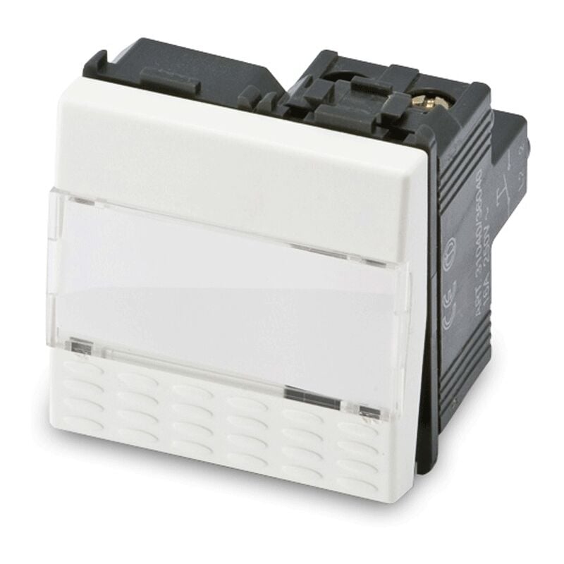 foto del prodotto mix pulsante portanome 1p 16a bianco 21040 master